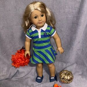 American Girl Goty 2010 Lanie Holland 18" Doll with partial meet outfit